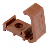 Brown 25mm x 3mm Non-Metallic DC Clip (Use with PVC Covered Tape)